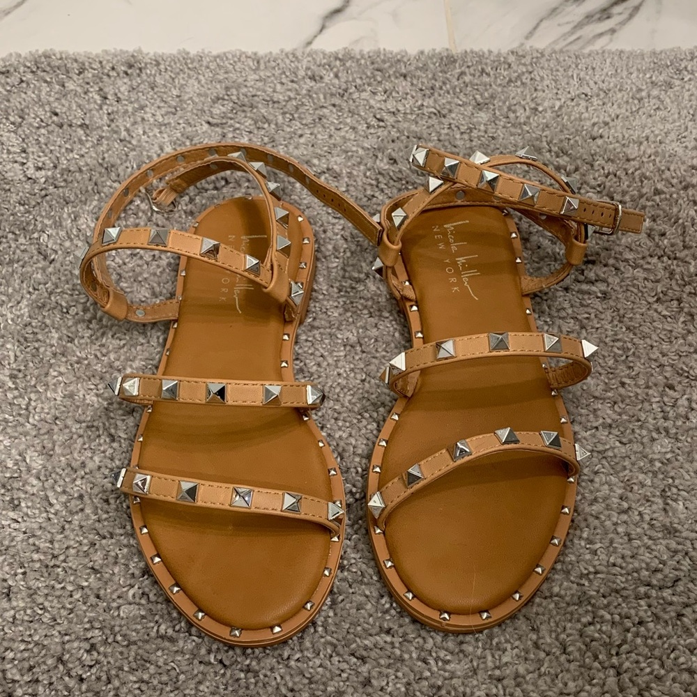 Strappy studded sandals